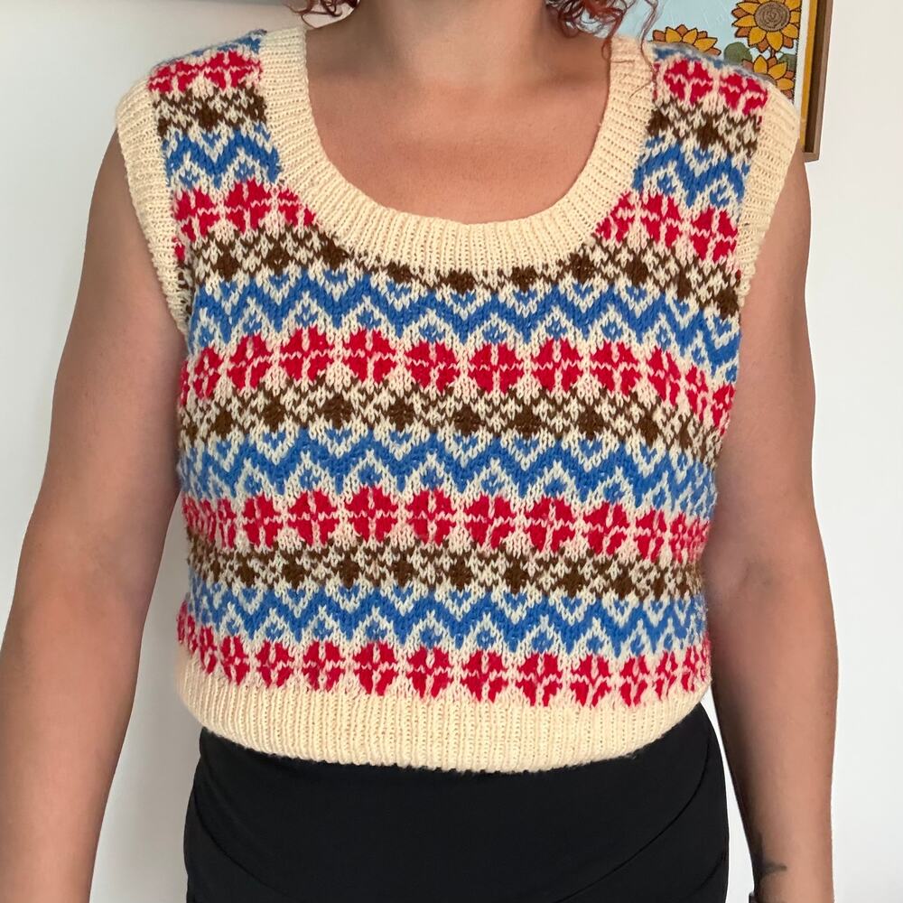 Vintage handmade sweater vest